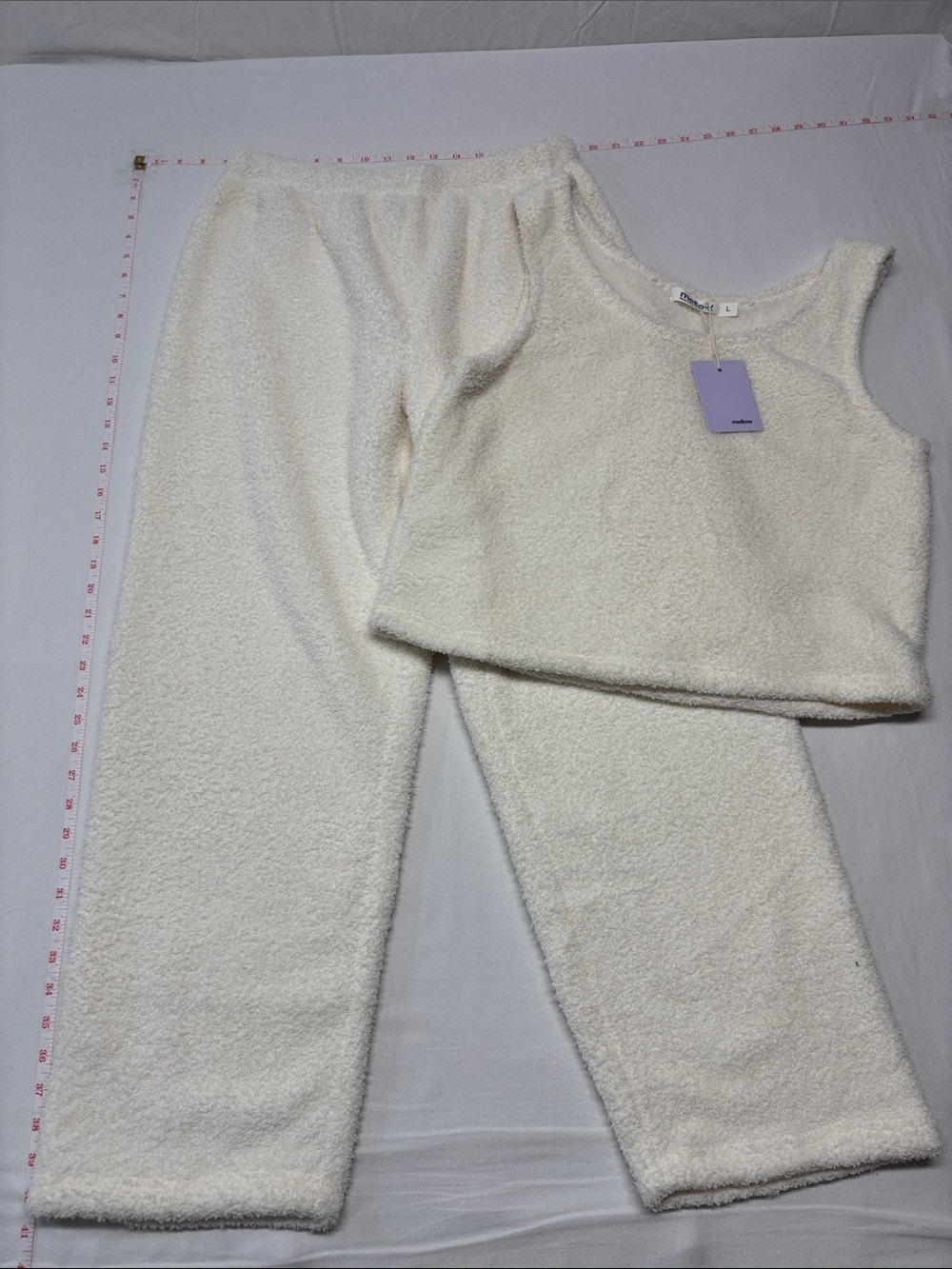 Mellow Plush Sleeveless Loungewear 2 piece suit in soft yellow - comfort trendy